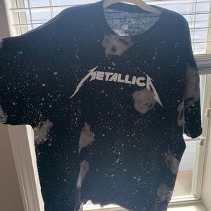 Metalica black oversized tee